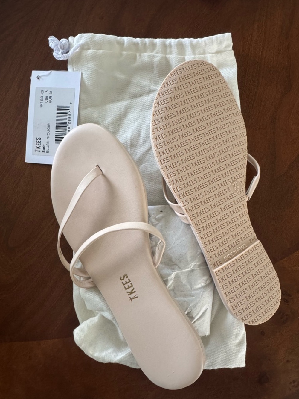 TKEES Blush Slim Strap Sandals